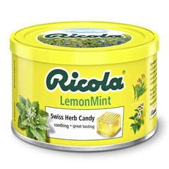Ricola Herbal Candy Tin 100g LemonMint Sugar-Free Swiss Throat Drops ( X 2 )