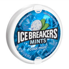 Ice Breakers Cool Mint Sugar Free Mints, Tin 1.5 ozFree Ship