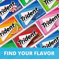 Trident Tropical Twist Sugar Free Gum, 12 Packs of 14 Pieces