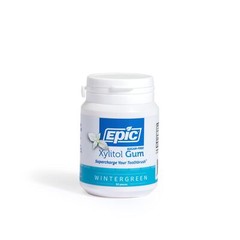 Epic Xylitol Chewing Gum 50 Count Pack of 3 Sugar Free Wintergreen Flavor