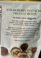 Dubai Style Chocolate Strawberry Pistachio Truffle Bites 18 oz – Bundle of 2