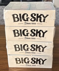 Lot Of 16 Big Sky Cotton Candy & Blue Raspberry Sugar Free Mints 8 Tins Of Each