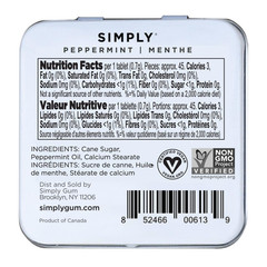 SIMPLY MINTS Natural Peppermint Breath Mints, 6 Pack (180 Pieces), Made with Rea