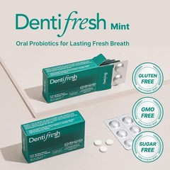 K-Nutra Dentifresh Mint Xylitol Tabs – Oral Probiotics for Bad Breath, Dry Mo…