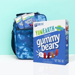 YumEarth Organic Gummy Bears Pack of 15 Assorted Fruit Flavors Allergy Friendly