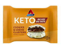 Keto Cookies & Crème Clusters, Gluten Free, High Fiber, Low Carb, Keto Friendly