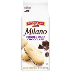 Milano Double Dark Chocolate Cookies, 7.5 OZ Bag (15 Cookies)