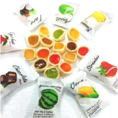 CHEWY MILK FRUIT CANDY THAI DESSERT CHOCOLATE FLAVOR HAOLIYUAN BRAND 67g.