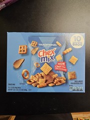 Chex Mix Traditional Snack Mix Single Serve Bags 10 Pack 1.75 oz Each NEW