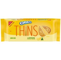 〽️ New Nabisco Oreo Thins Golden Lemon Creme Sandwich Cookies Box 11.78oz