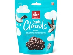 Frey Crunchy Clouds – Dark Swiss Chocolate Covered Coconut and Rice Crispies