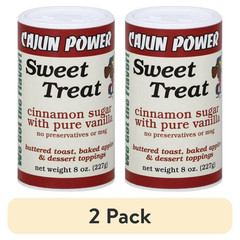 (2 of pack) Cajun Power Sweet Treat cinnamon sugar With Pure Vanilla 8.0 OZ Each