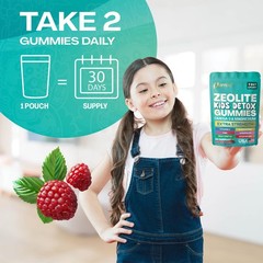 Parrox Zeolite Kids Detox Gummies, 9-in-1 Sugar-Free, 60 Count (Pack of 1)
