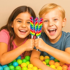 Net 1.2 LB Rainbow Twisty & Swirl Lollipops 32 Pack 0.6oz, Unicorn Candy Twis…