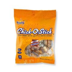 Chick O Stick 3 oz Crunchy PEANUT BUTTER Rolled in Toasted Coconut * BB 1/2026 *
