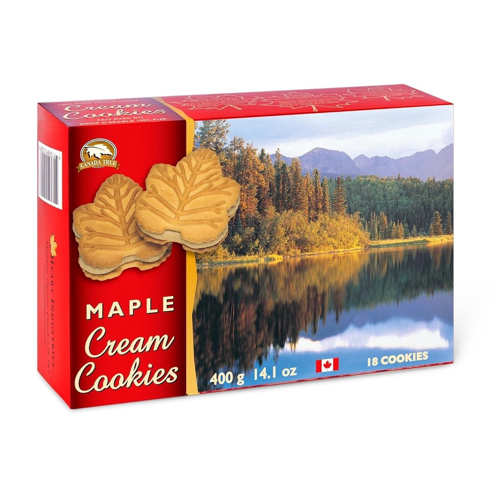 Canada True Maple Cream Cookie with 100% Pure Maple Syrup 400g, FREE SHIPPING