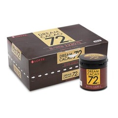 [Lotte] Dream Cacao 72% Polyphenol 1220mg Chocolate Ball 86g x 6EA / Korean Food