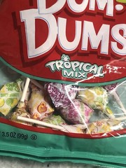 Dum.Dums-Tropical Mix Lollipops Free from Major Allergens. 3.5oz/99g