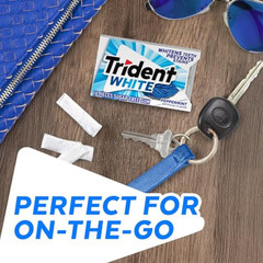 Sugar Free Peppermint Chewing Gum White Mint Flavor 144 Pieces Pack