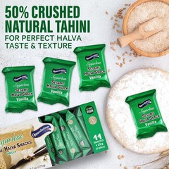 Sugarless Sesame Halva Snacks Vanilla Flavors – Delicious Sweet Israeli Mini …