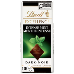 Lindt EXCELLENCE Intense Mint Dark Chocolate Bar 100 g – Pack of 2