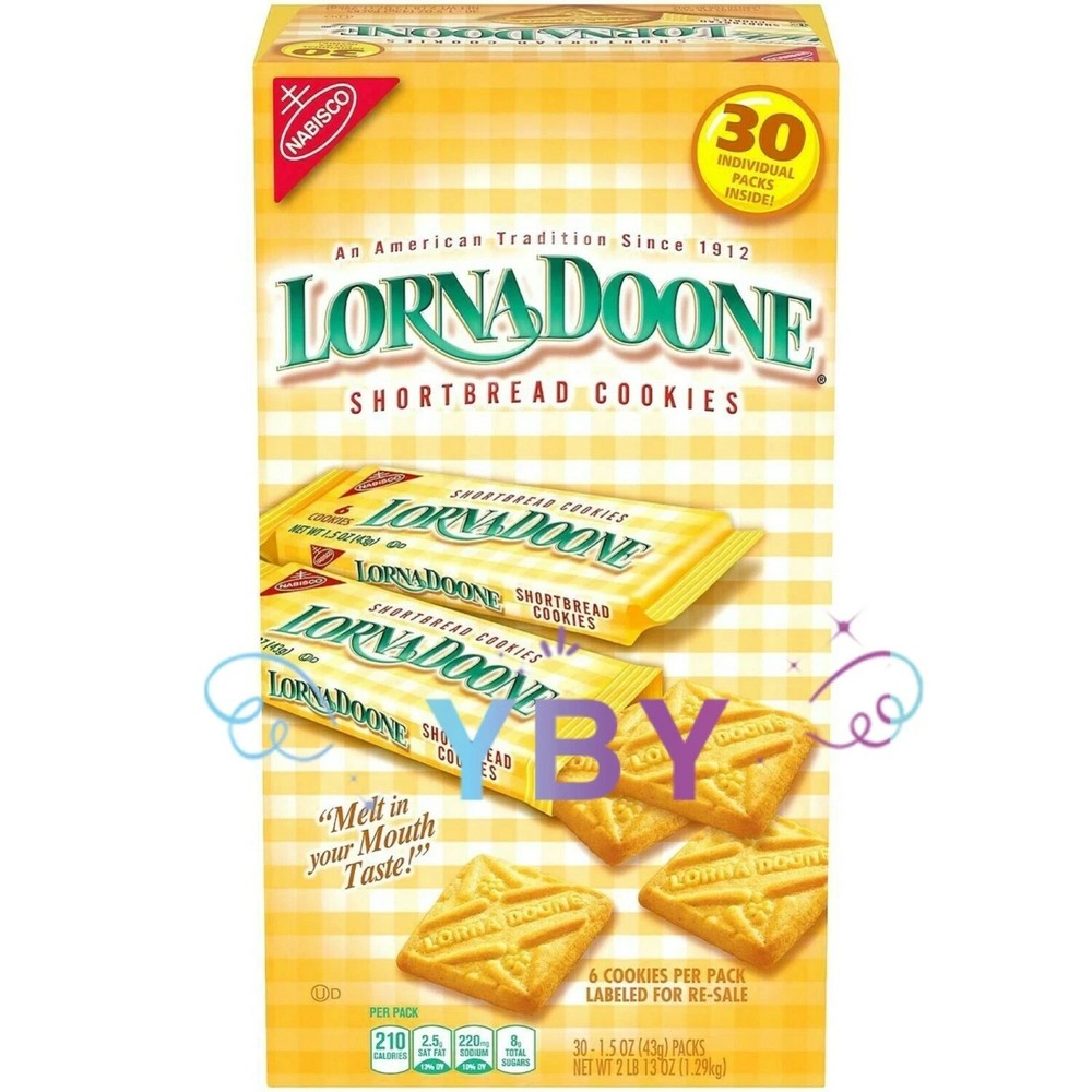 Lorna Doone Shortbread Cookies (6 per pk., 30 pk.) 45 oz pack
