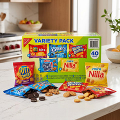 Nabisco Cookies & Crackers, Variety Pack, 1 oz, 40-count