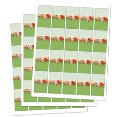 60 Forest Animals Miniatures Candy Bar Wrapper Decorations, Woodland Creature…