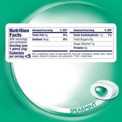 Mentos Pure Fresh Sugar-Free Chewing Gum with Xylitol, Spearmint, 50 Piece