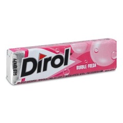 10 Pack Dirol Bubble Fresh Fruit Mint Sugar Free Teeth Whitening Chewing Gum