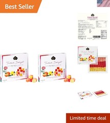 Cerez Pazari Turkish Delight With Rose, Orange, & Lemon Flavors, Gourmet Medi…