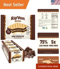 Healthy Dark Chocolate Wafer Cookies – Low Sugar, Low Carb & Treats