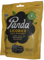 Panda Black Licorice Liquorice Flavor NON GMO 3-7 Oz (200g) 3 Ingredients