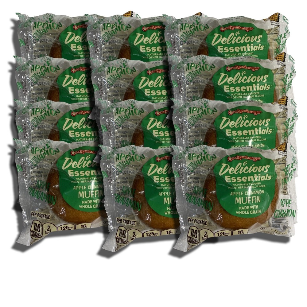 Delicious Essentials Apple Cinnamon Muffins Individually Wrapped, Baked by Otis