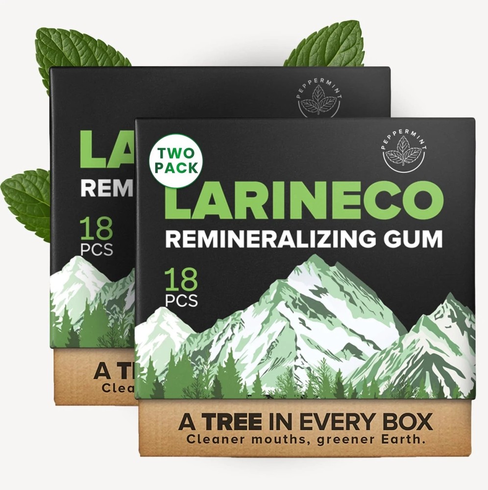 Larineco Remineralizing Gum with Nano Hydroxyapatite Xylitol – Sugar-Free Ci…