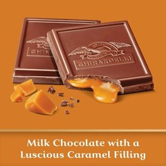 GHIRARDELLI MILK Chocolate CARAMEL CENTER SQUARE WRAPPED BULK BAG VALUE PRICE!!