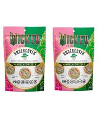 Lot Of 2 WICKED Undercover Frosted Quinoa Crisps 3 Oz Each Bag For Total Of 6 Oz