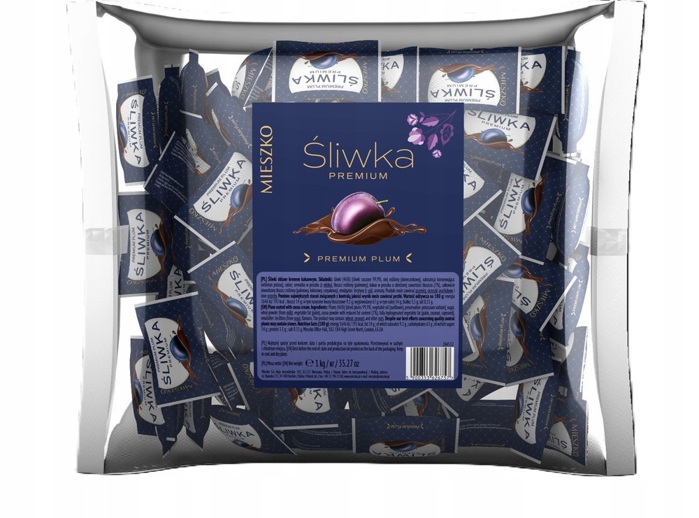 MIESZKO PLUM IN CHOCOLATE – Bag 1000g ( 35.27 oz )