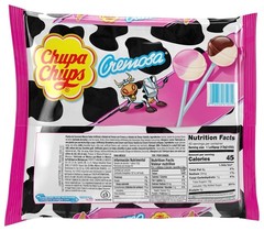 Chupa Chups Cremosa Lollipop Assortment, 2 Ice Cream 40 Count (Pack of 1)