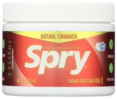 Spry Cinnamon Xylitol Sugar-Free Chewing Gum 100 Count Ct 1 Pack