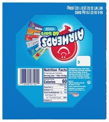 Chewy Candy Bars, Assorted Flavors, Nut Free, Regular Size, 33 oz, 60 C