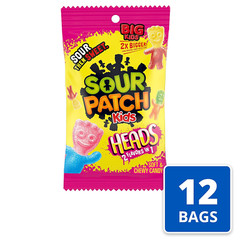Heads 2 Flavors in 1 Soft & Chewy Candy, Bulk Candy, 12 – 8 Oz Bags