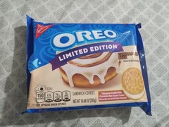 OREO Cinnamon Bun Sandwich Cookies, Limited Edition, 10.68 oz