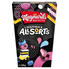 Maynards Bassetts Liquorice Allsorts 350g UK Candy Gift Pack