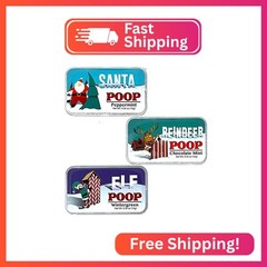 Christmas Poop Mints – Christmas Novelty Candy Mint Tins Gag Gifts (Set Of 3) Fu