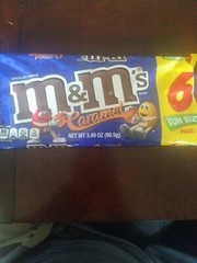 M&M’s Caramels 6 count Fun Size Pack 3.49 OZ-BRAND NEW-SHIPS SAME BUSINESS DAY