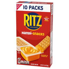 Handi-Snacks RITZ Crackers ‘N Cheesy Dip Snack Packs, 10 Snack Packs