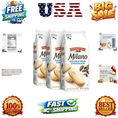 Milano Cookies, Double Milk Chocolate, 3 Bags, 7.5 Oz Each