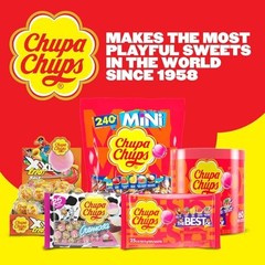 Chupa Chups Cremosa Lollipop Assortment, 2 Ice Cream 40 Count (Pack of 1)