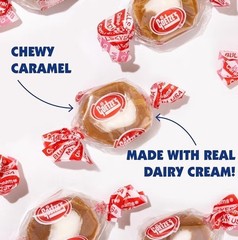 Goetze’s 3 lb Vanilla CARAMEL CREAMS Bullseye Candy Carmel Bulls Eye Goetze